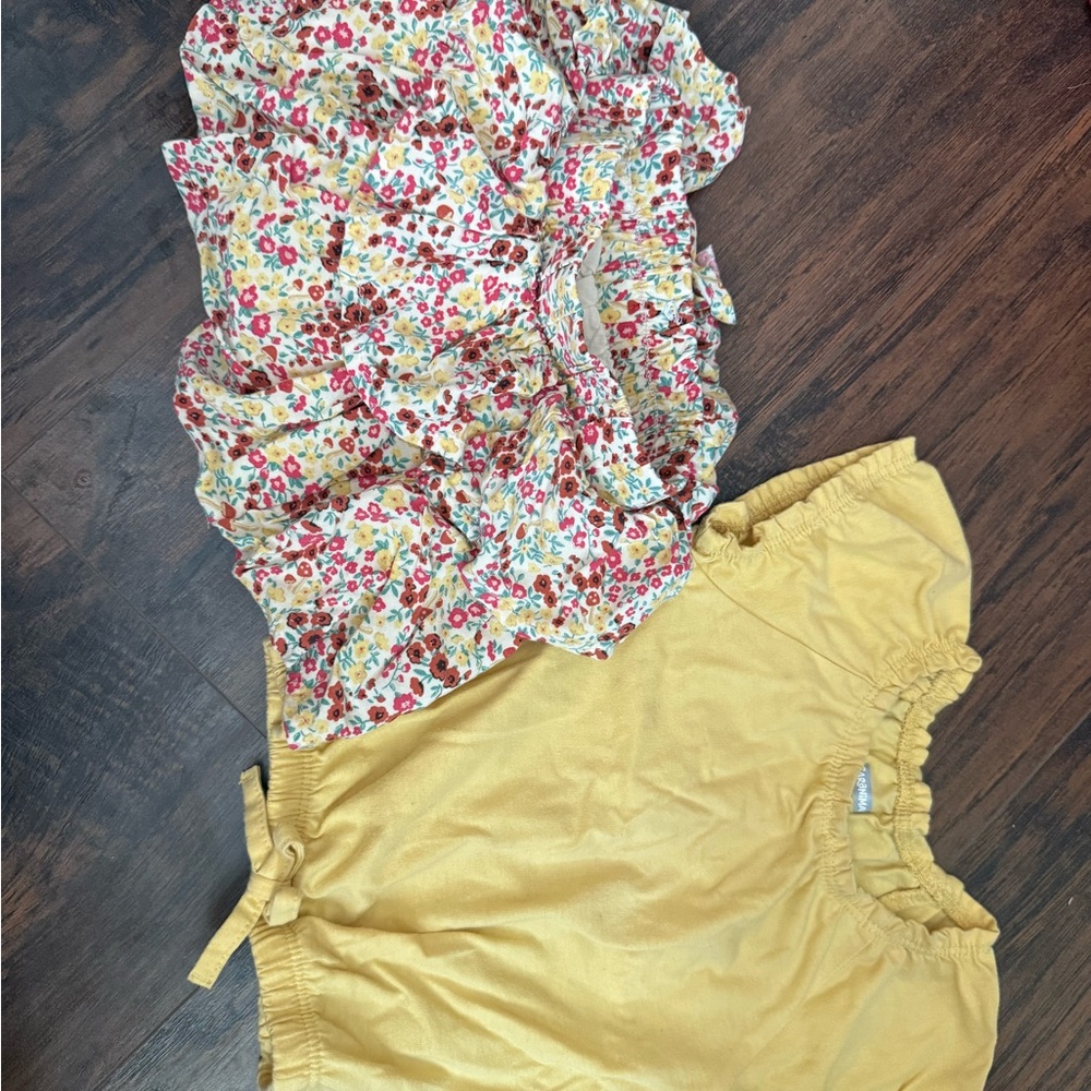 Garanimals Yellow Ruffle Top with Floral Skirt 12 months